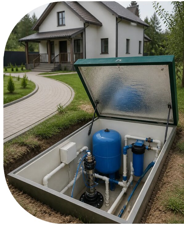 Автономное водоснабжение дома в Печоре от 152730 р. | АПаруса-Пчр